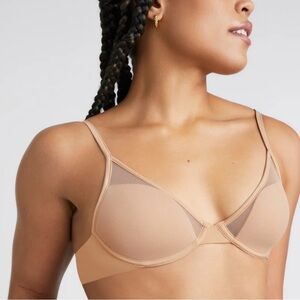 Pepper Mesh All You Bra in Buff